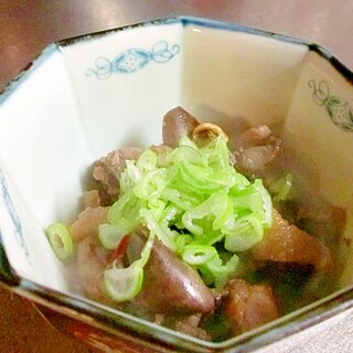 鶏レバーと親鳥肉の塩麹煮